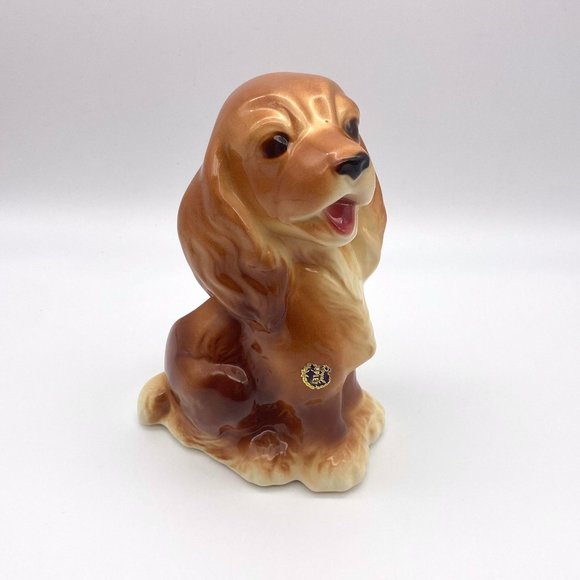 Vintage Royal Copley Dog Planter - Cocker Spaniel Dog Planter - Picture 4 of 5